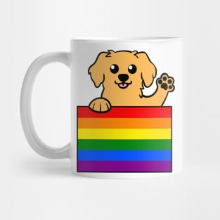 Love is Love Puppy - Golden v2 Mug